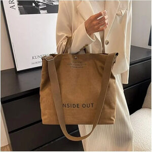 Canvas Tote Handbags Casual Shoulder Work Bag Crossbody Top Handle